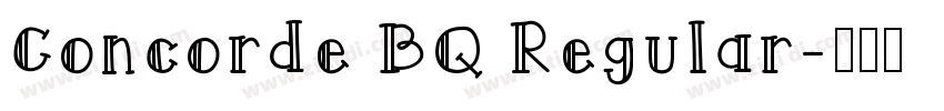 Concorde BQ Regular字体转换